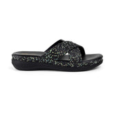 Tresmode Yon Black Women's Dress Platform Wedge Sandals