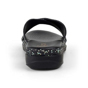 Tresmode Yon Black Women's Dress Platform Wedge Sandals
