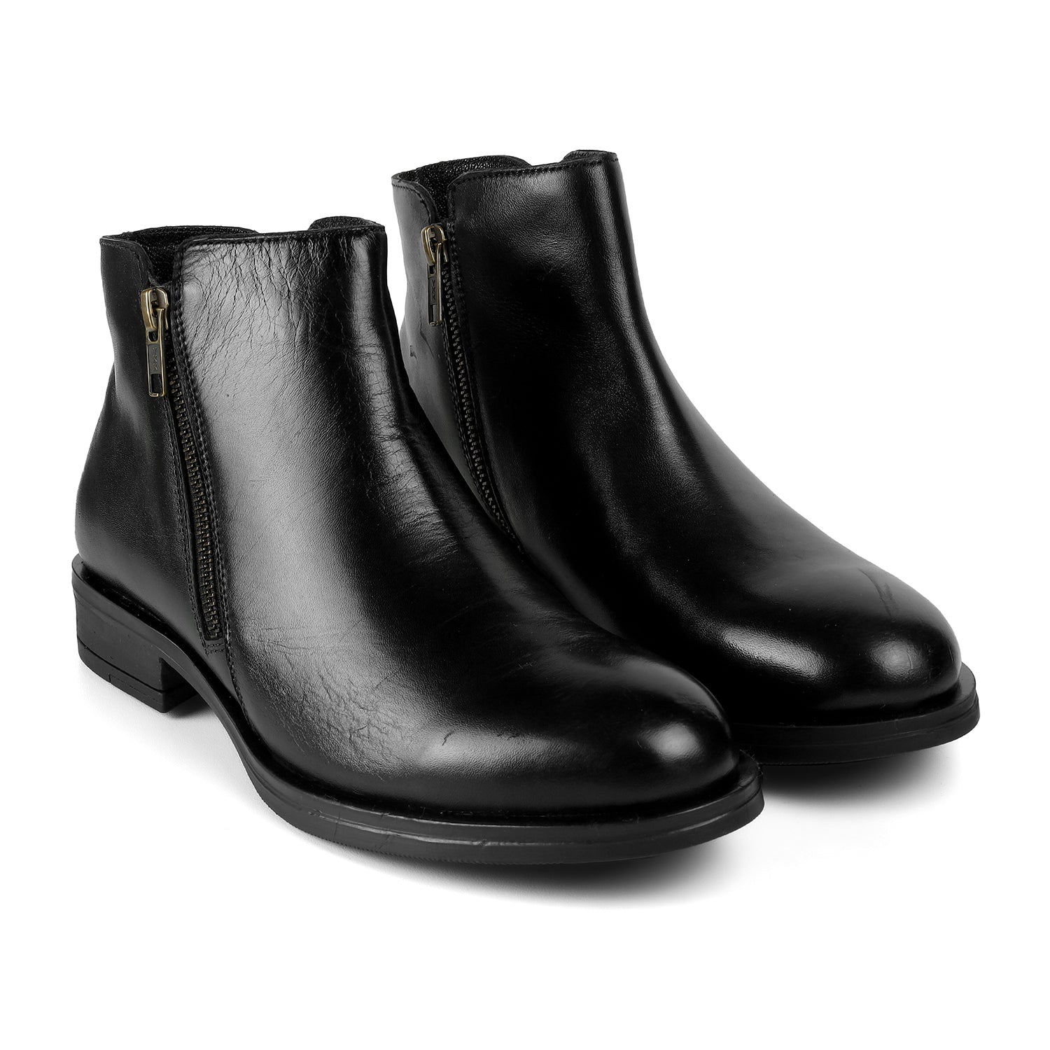 Tresmode Zipp Black Women's Ankle-length Boots