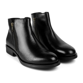 Tresmode Zipp Black Women's Ankle-length Boots