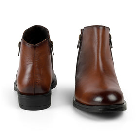 Tresmode Zipp Brown Women's Ankle-length Boots