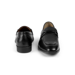 Tresmode Zoro Black Men's Leather Loafers