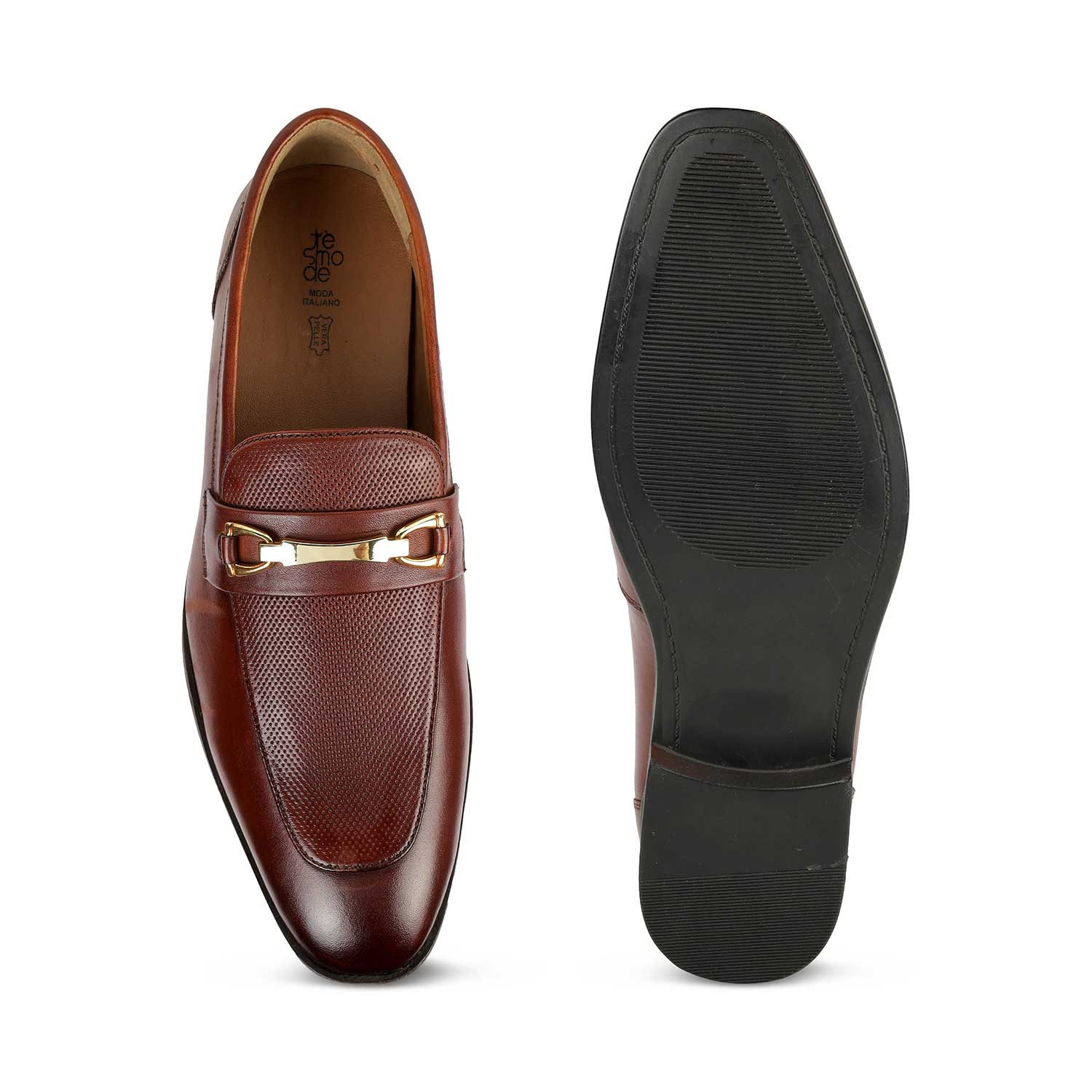 Tresmode Zoro Tan Men's Leather Loafers