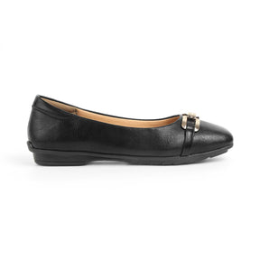 Tresmode Baroque Black Women's Dress Ballerinas