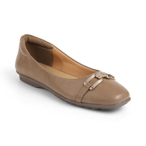 Tresmode Baroque Camel Women's Dress Ballerinas