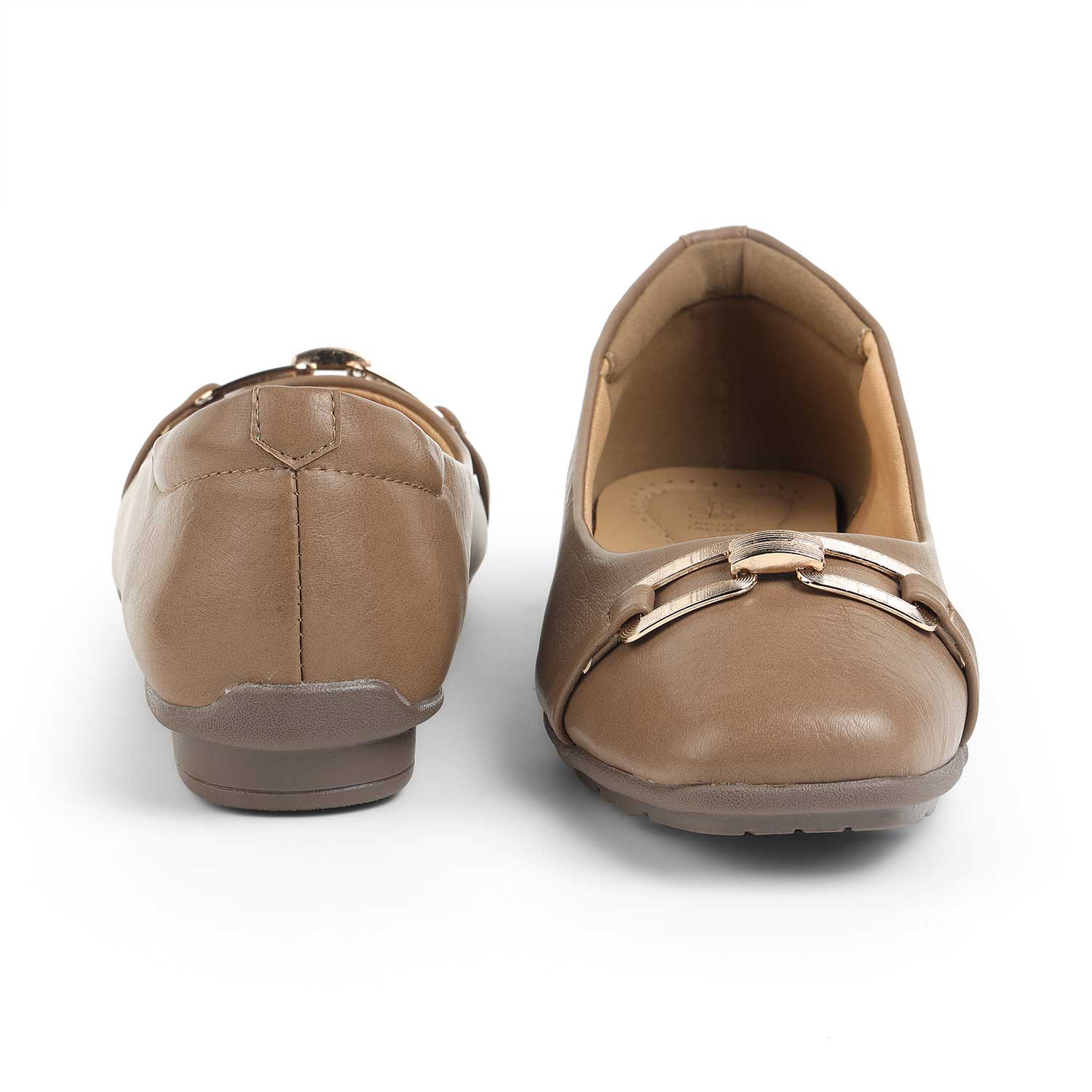 Tresmode Baroque Camel Women's Dress Ballerinas