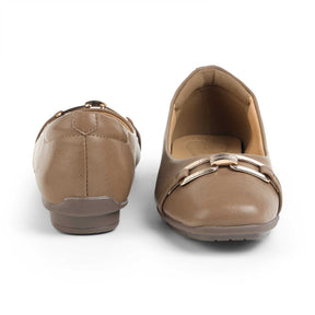 Tresmode Baroque Camel Women's Dress Ballerinas