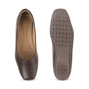 Tresmode Camby Brown Women's Casual Ballerinas