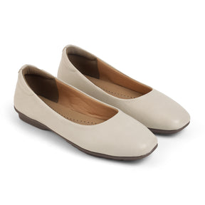 Tresmode Camby Cream Women's Casual Ballerinas