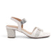 Tresmode Camo White Women's Dress Block Heel Sandals