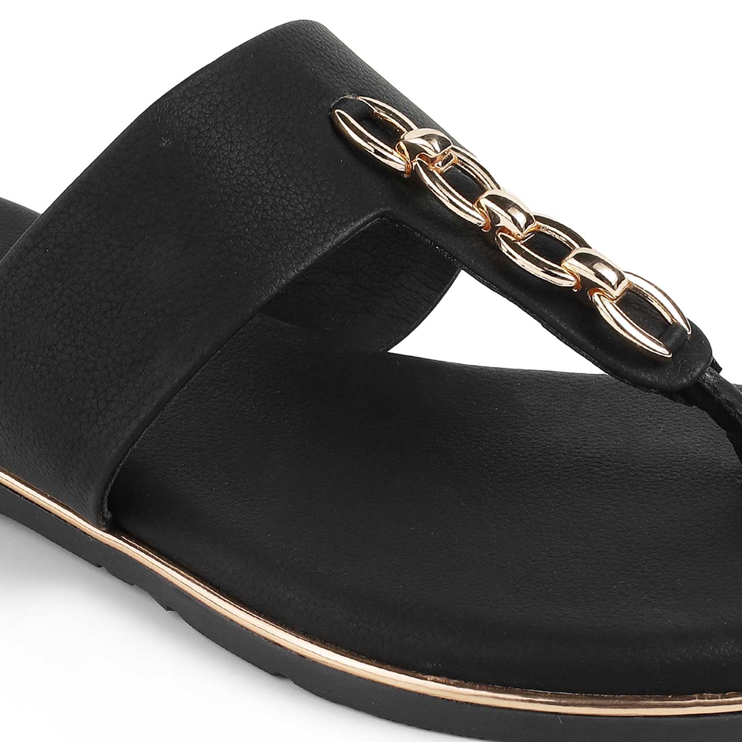 Tresmode Chaiyn Black Women's Casual Flats