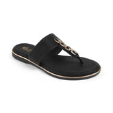 Tresmode Chaiyn Black Women's Casual Flats