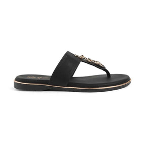 Tresmode Chaiyn Black Women's Casual Flats