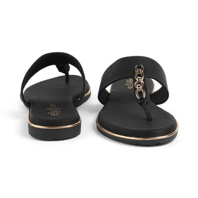 Tresmode Chaiyn Black Women's Casual Flats