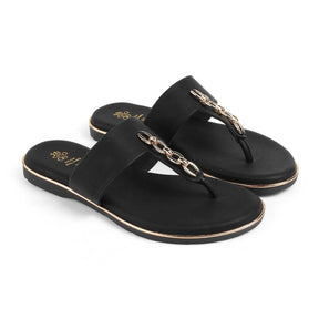 Tresmode Chaiyn Black Women's Casual Flats