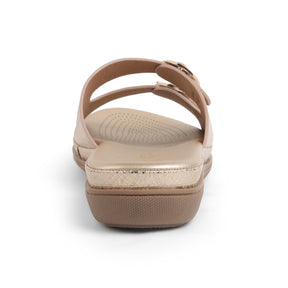 Tresmode Glamour Gold Women's Dress Platform Flats