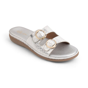 Tresmode Glamour Silver Women's Dress Platform Flats