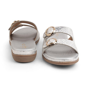 Tresmode Glamour Silver Women's Dress Platform Flats