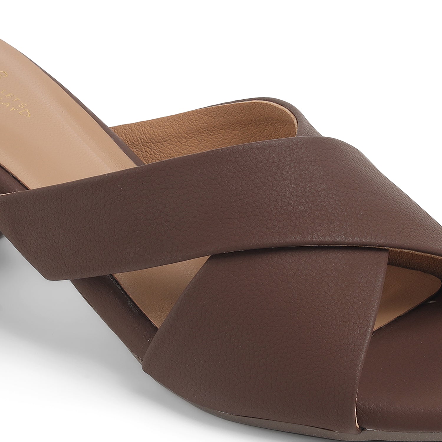 Tresmode Lisbon Brown Women's Dress Block Heel Sandals