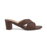 Tresmode Lisbon Brown Women's Dress Block Heel Sandals