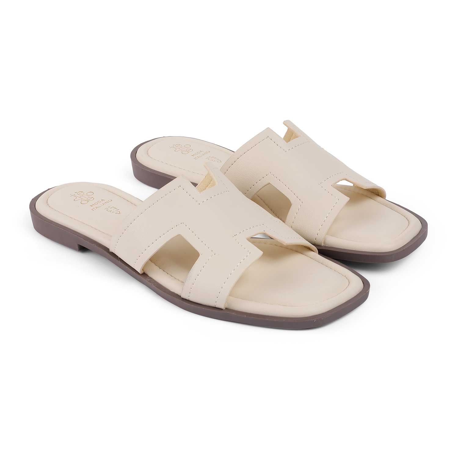 Tresmode Miles Cream Women's Casual Flats