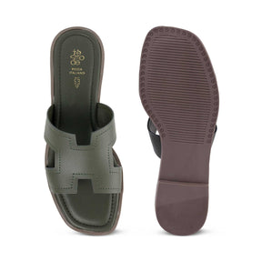 Tremode Miles Green Women's Casual Flats