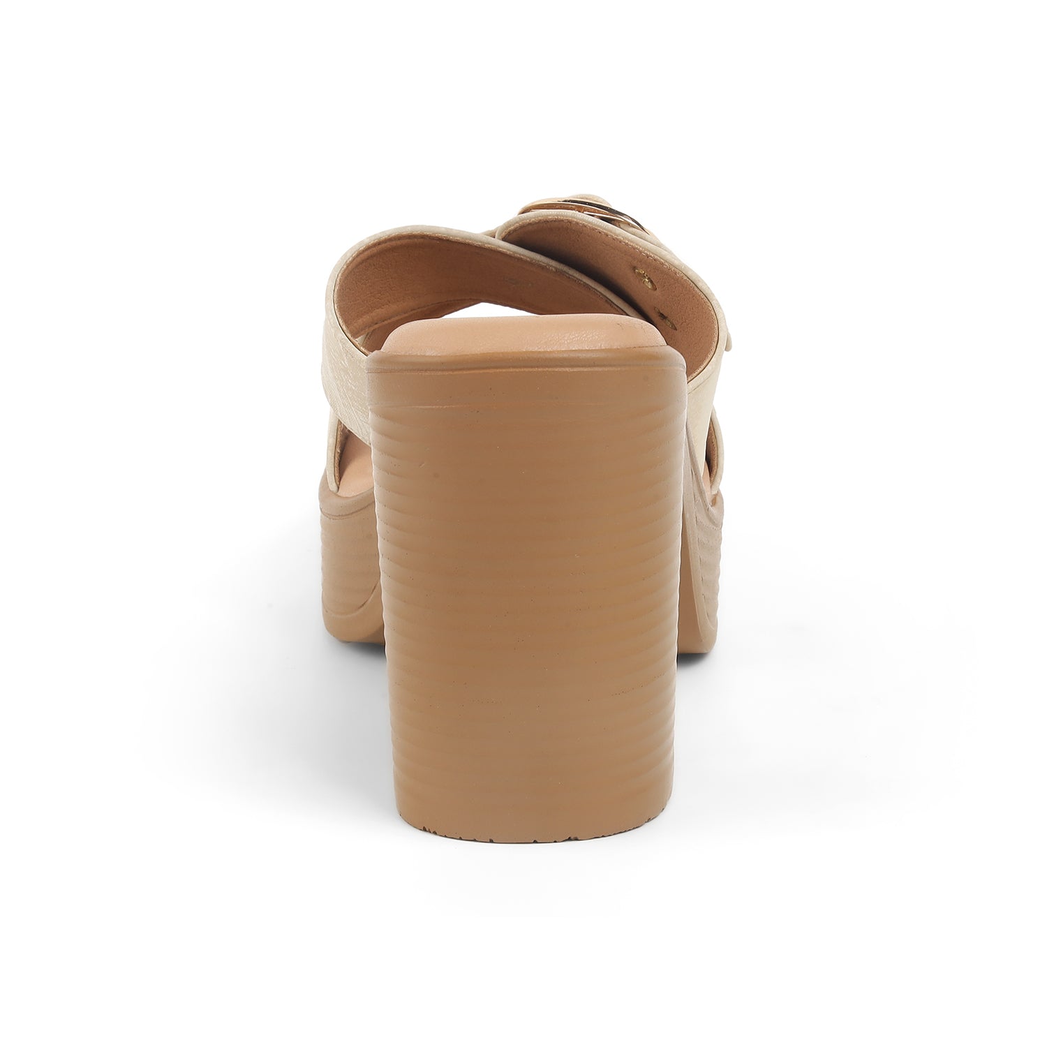 Tresmode NY Beige Women's Dress Block Heel Sandals