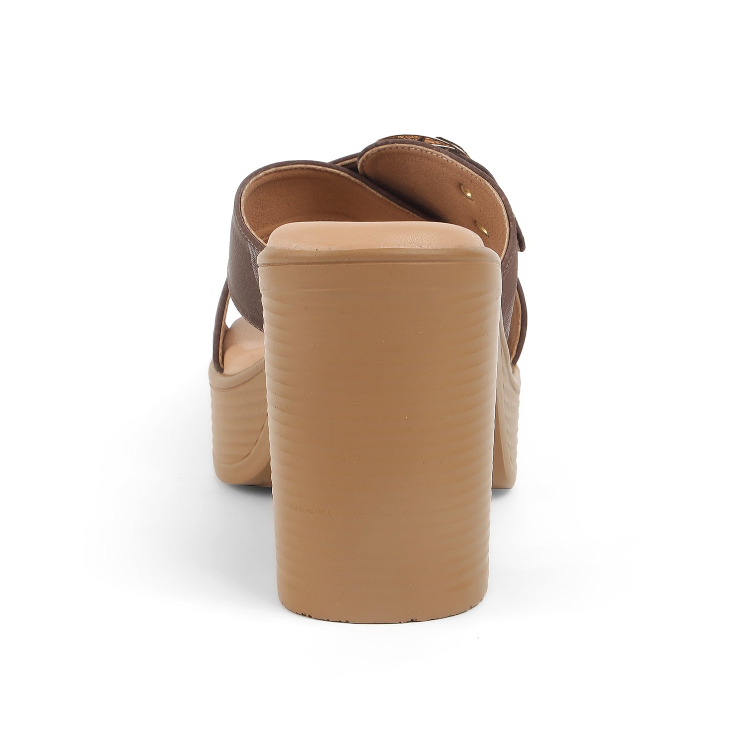 Tresmode NY Brown Women's Dress Block Heel Sandals
