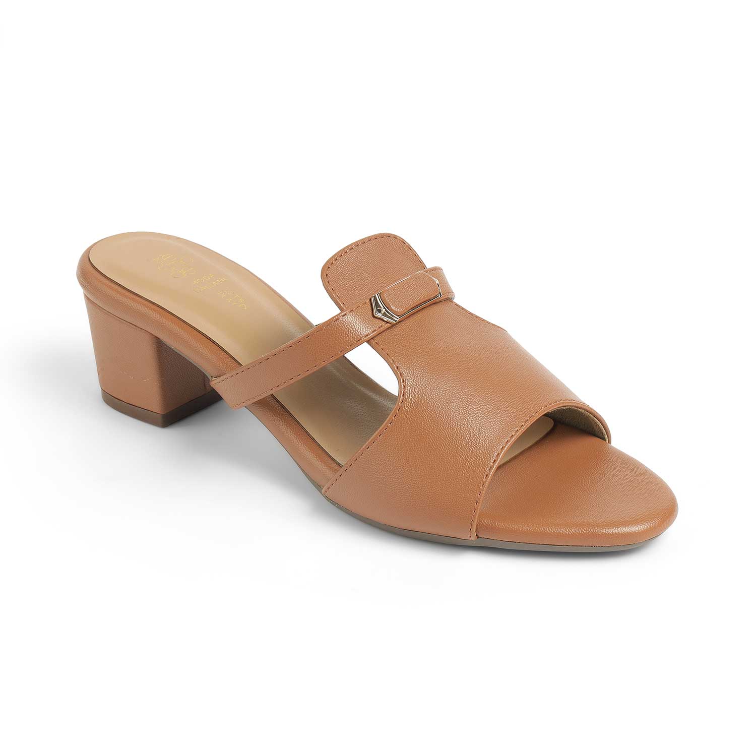 Tresmode Piso Tan Women's Dress Block Heel Sandals