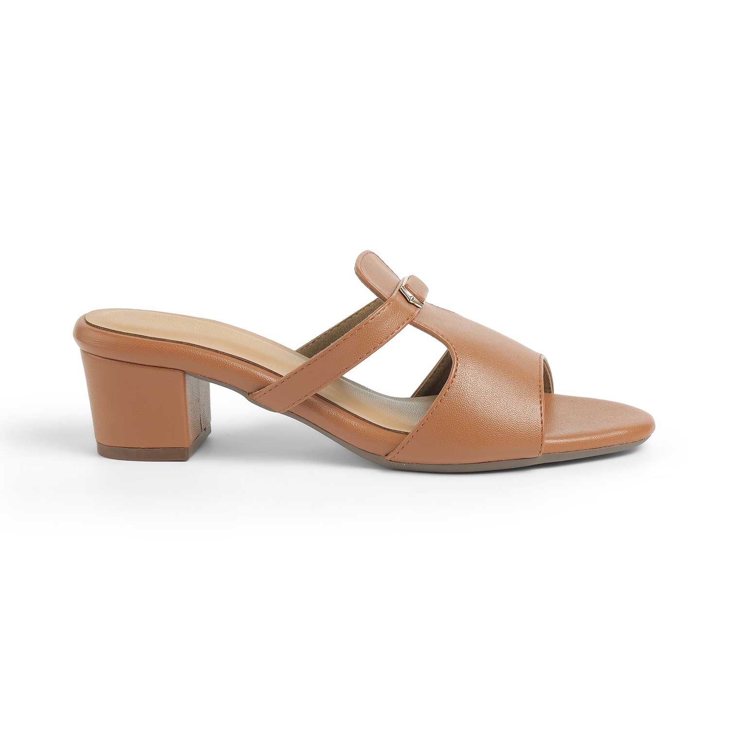 Tresmode Piso Tan Women's Dress Block Heel Sandals
