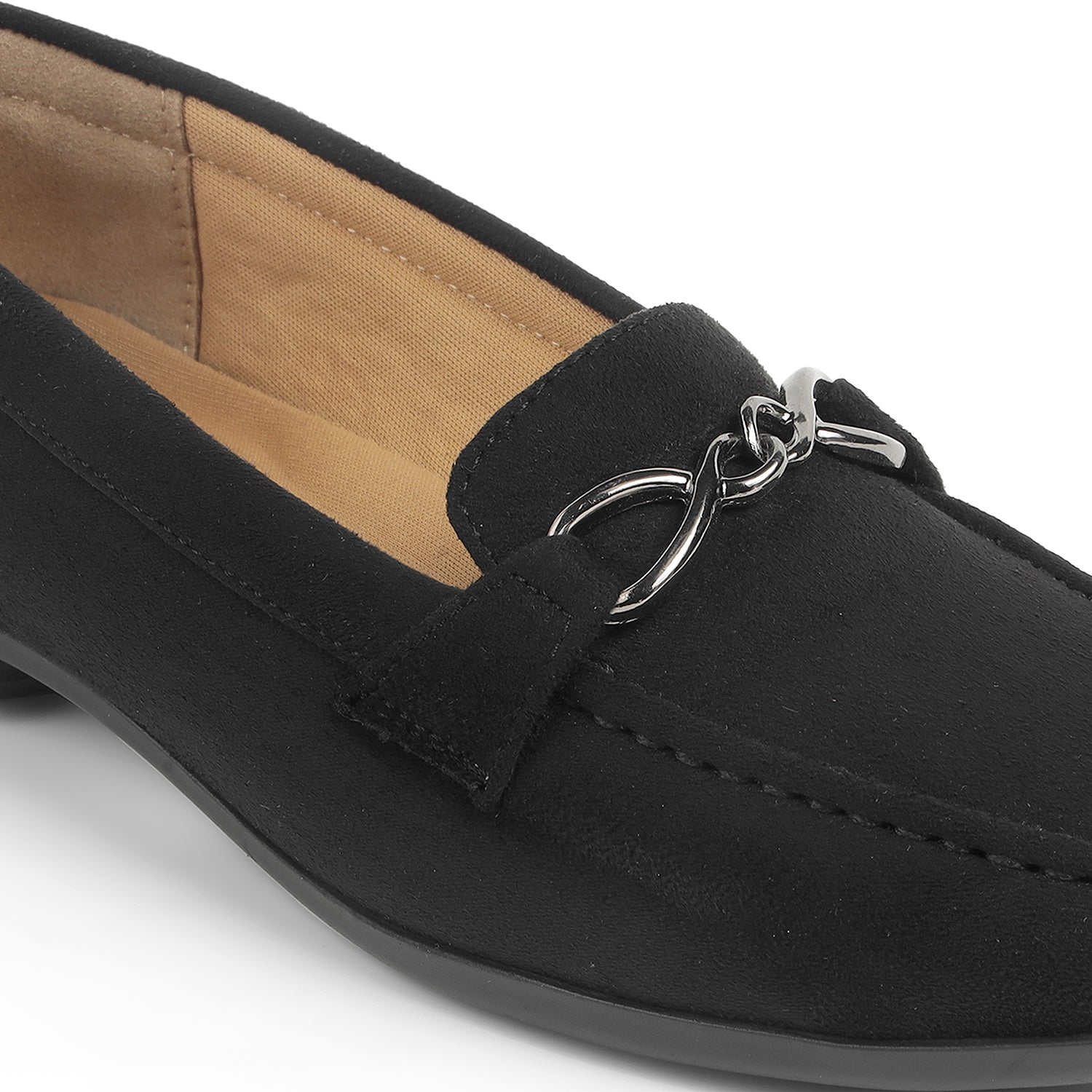Tresmode Rogio Black Women's Casual Loafers