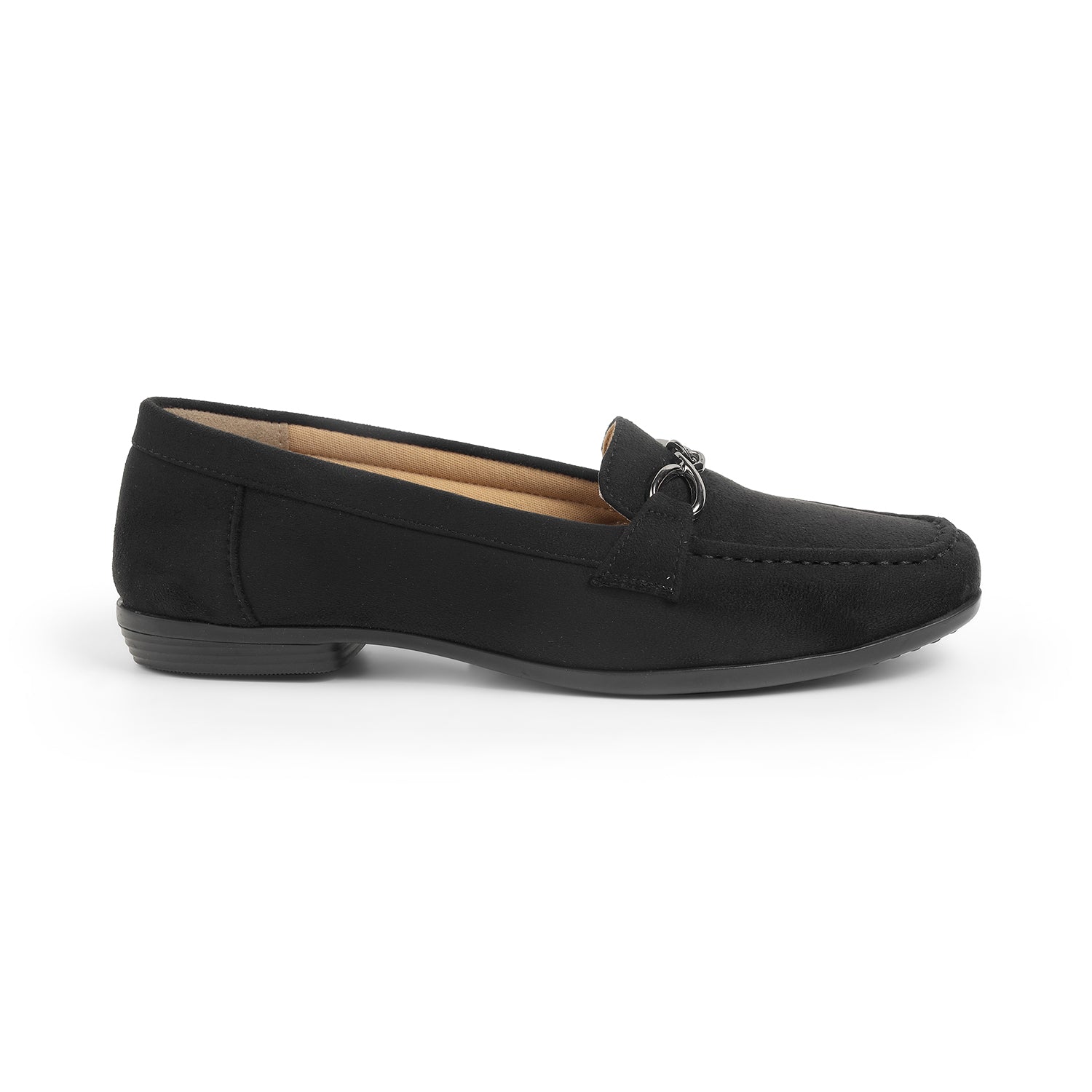 Tresmode Rogio Black Women's Casual Loafers