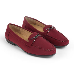 Tresmode Rogio Wine Women's Casual Loafers