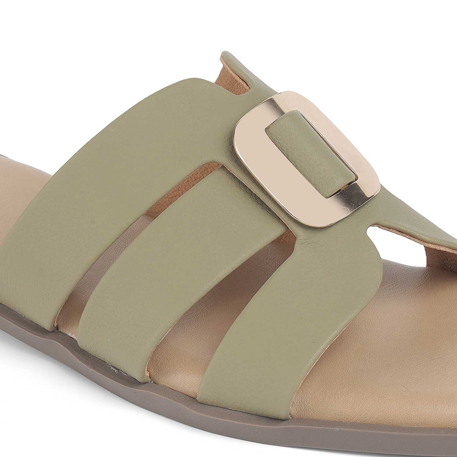 Tresmode Rush Green Women's Casual Flats
