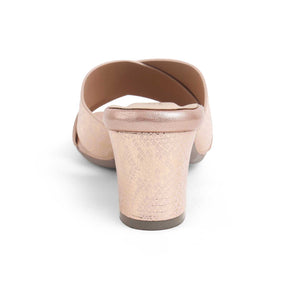 Tresmode Salut Champagne Women's Dress Block Heel Sandals
