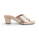 Tresmode Salut Gold Women's Dress Block Heel Sandals