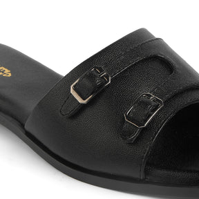 Tresmode Santon Black Women's Casual Flats