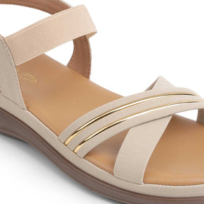 Tresmode Yo Cream Women's Casual Slingback Platform Flats