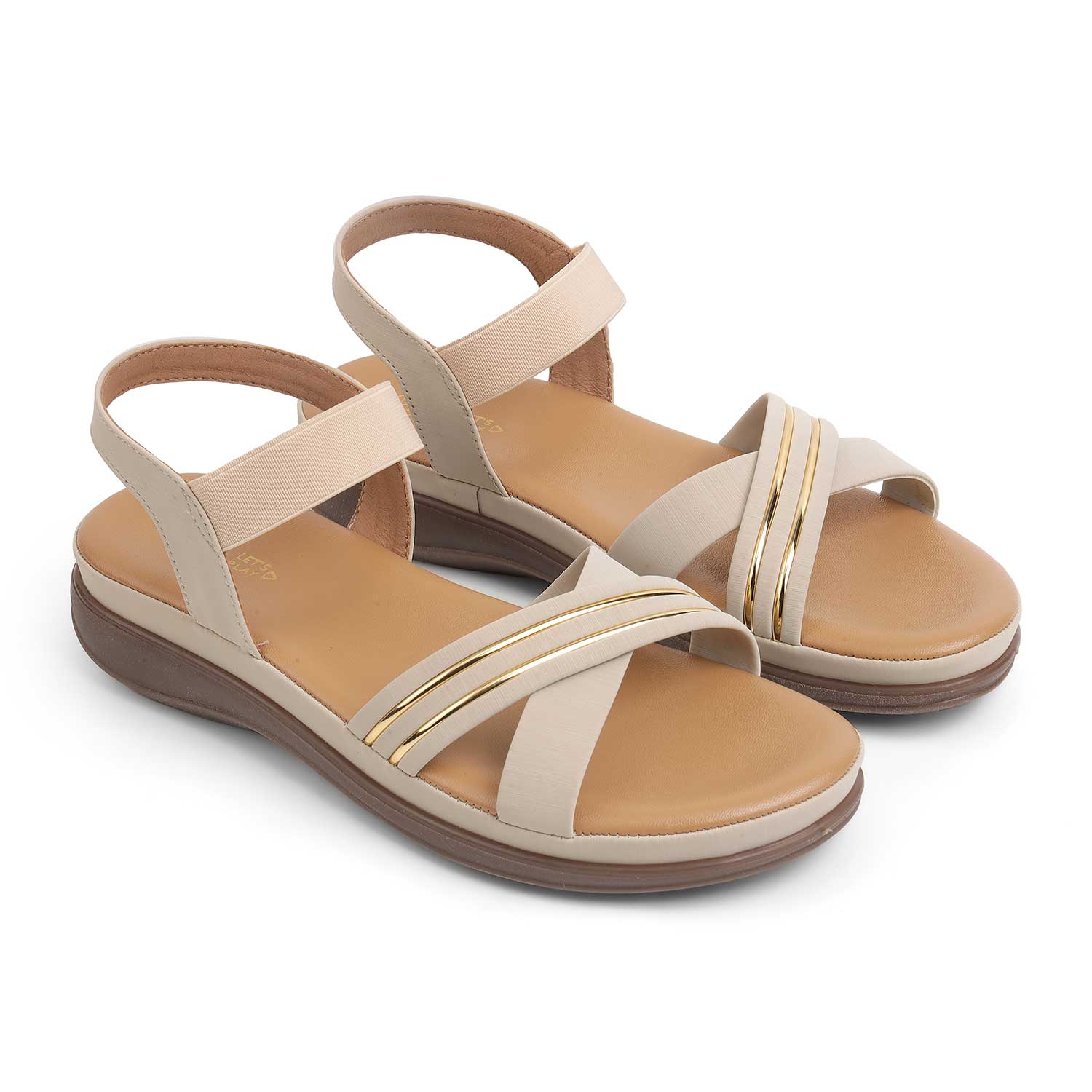 Tresmode Yo Cream Women's Casual Slingback Platform Flats