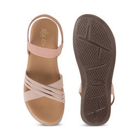 Tresmode Yo Pink Women's Casual Slingback Platform Flats
