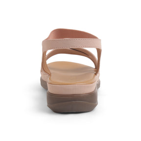 Tresmode Yo Pink Women's Casual Slingback Platform Flats