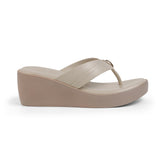 Tresmode May Cream Women's Dress Wedge Sandals