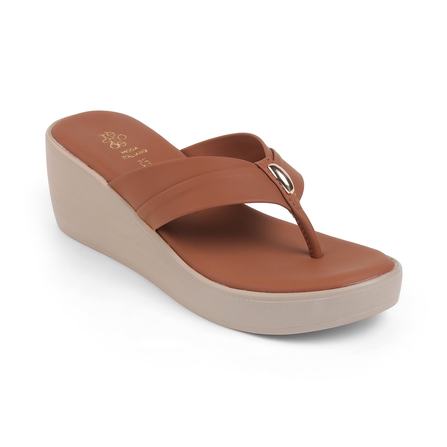 Tresmode May Tan Women's Dress Wedge Sandals
