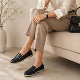 Tresmode Anshi Black Women's Casual Loafers