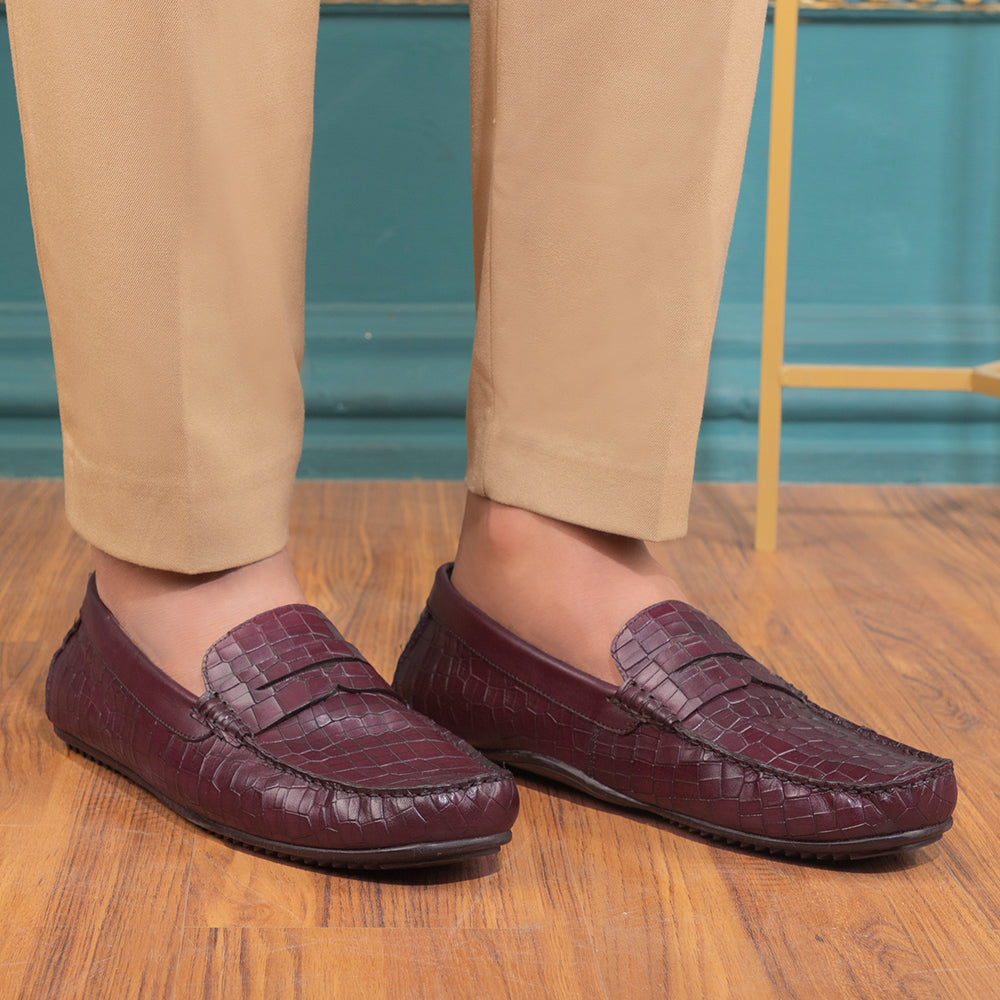 The Avyo Brown Men's Leather Loafers Tresmode