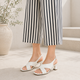 Tresmode Belize White Women's Dress Heel Sandals