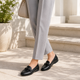 Tresmode Buc Black Women's Casual Loafers