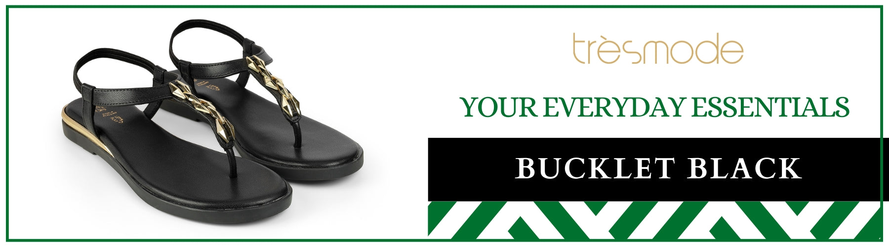 Tresmode Bucklet Black Women's Dress Flats - A+ Content