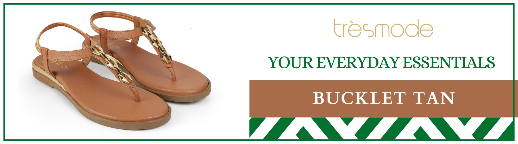 Tresmode Bucklet Tan Women's Dress Flats - A+ Content