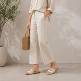 Tresmode Minna Cream Women's Dress Flats